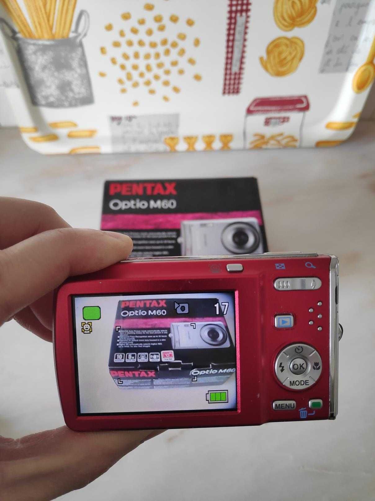 Máquina fotográfica Pentax Optio M60 10MP True Red