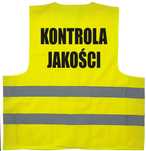 kamizelka odblaskowa, kamizelka z nadrukiem, kontrola jakości