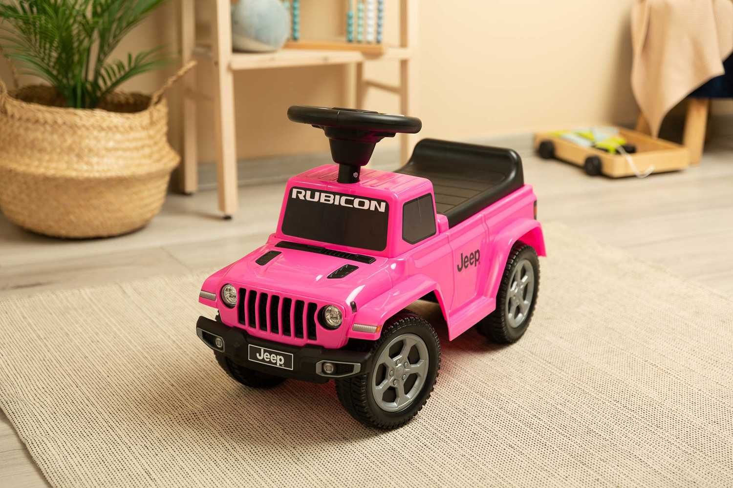 Jeździk pchacz JEEP RUBICON Pink pojazd dla dziecka 12-36m