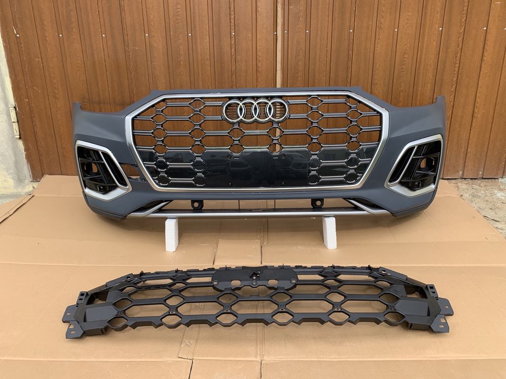Бампер передній audi q5 80a решітка
