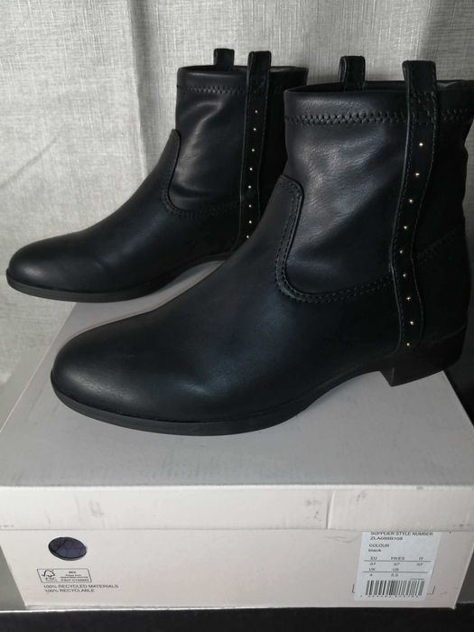 ANNA FIELD Nowe Botki Damskie Eu 37 Oryginalne Buty Czarne