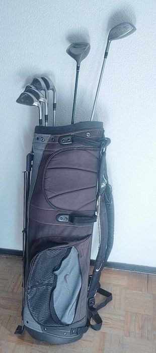 Saco de Golfe (NIKE) + 7 Tacos ( 2 Madeira + 5 Ferros ) - Vantage