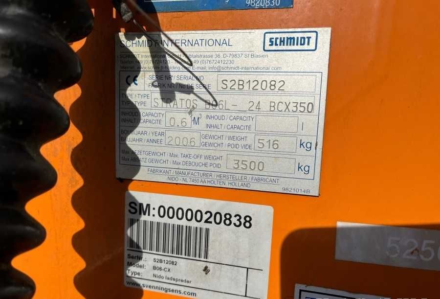 Solarka Piaskarka Rozrzutnik Posypywarka Schmidt Nido Stratos silnik