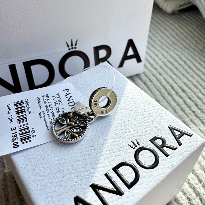Шарм Пандора оригінал «Сімейне дерево» Pandora намистина підвіска
