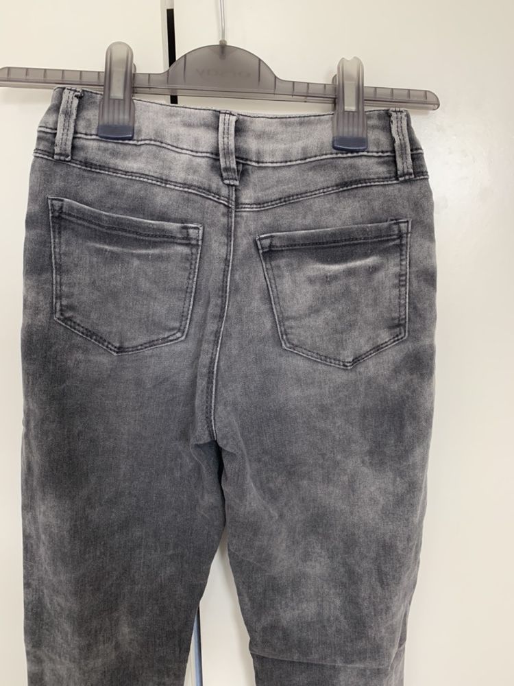 Jeansy jeans spodnie 34/XS szare tk maxx