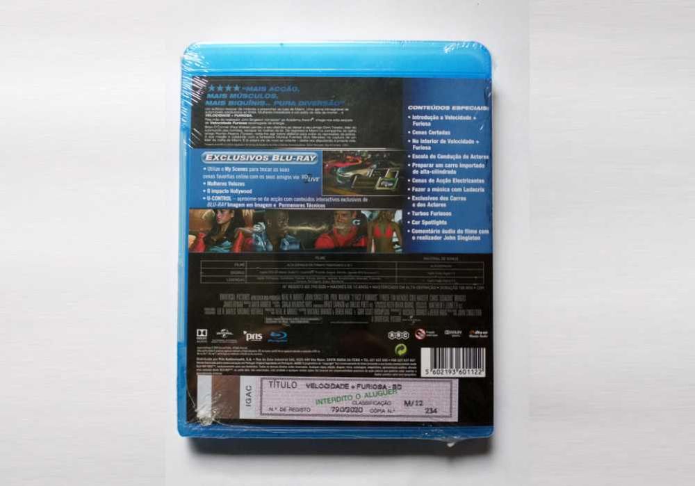 Velocidade Furiosa 2: 2 Fast 2 Furious Blu-ray (Novo e Selado)