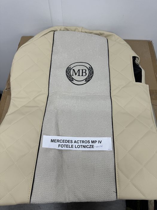 Pokrowce na siedzenia Mercedes Actros Mp4 Mp5 pikowane welurowe