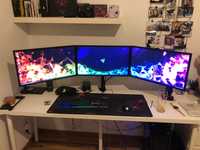 3x ASUS VG245 + uchwyt na 3 monitory