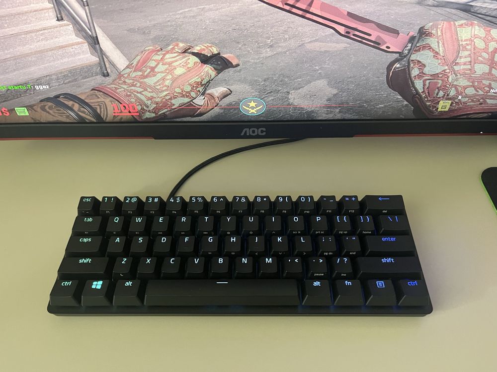 Klawiatura mechanjczna razer huntaman mini red