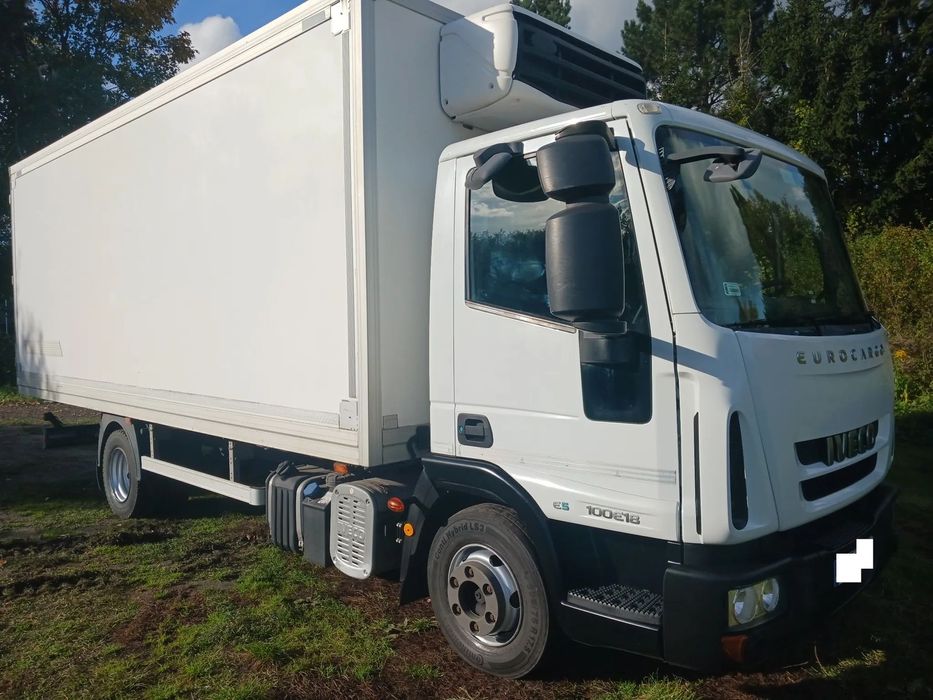 Iveco Eurocargo Izoterma 180KM 255 tyś Chłodnia Mroźnia 13r 100E18 Salon 230V KLIMA Agregat  Iveco Eurocargo 2013r SALON 255 tyś km Carrier Xarios 500 Chłodnia