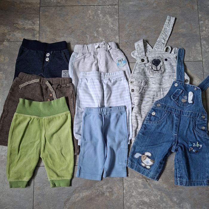 Zestaw 8 szt spodenki r. 56/62