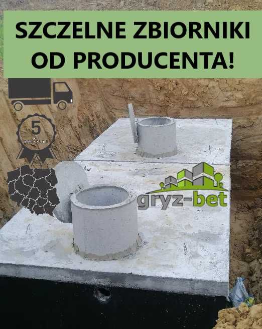 SZAMBA betonowe 10m3 szambo 12m3 zbiornik na deszczówkę 4m3 Grębów