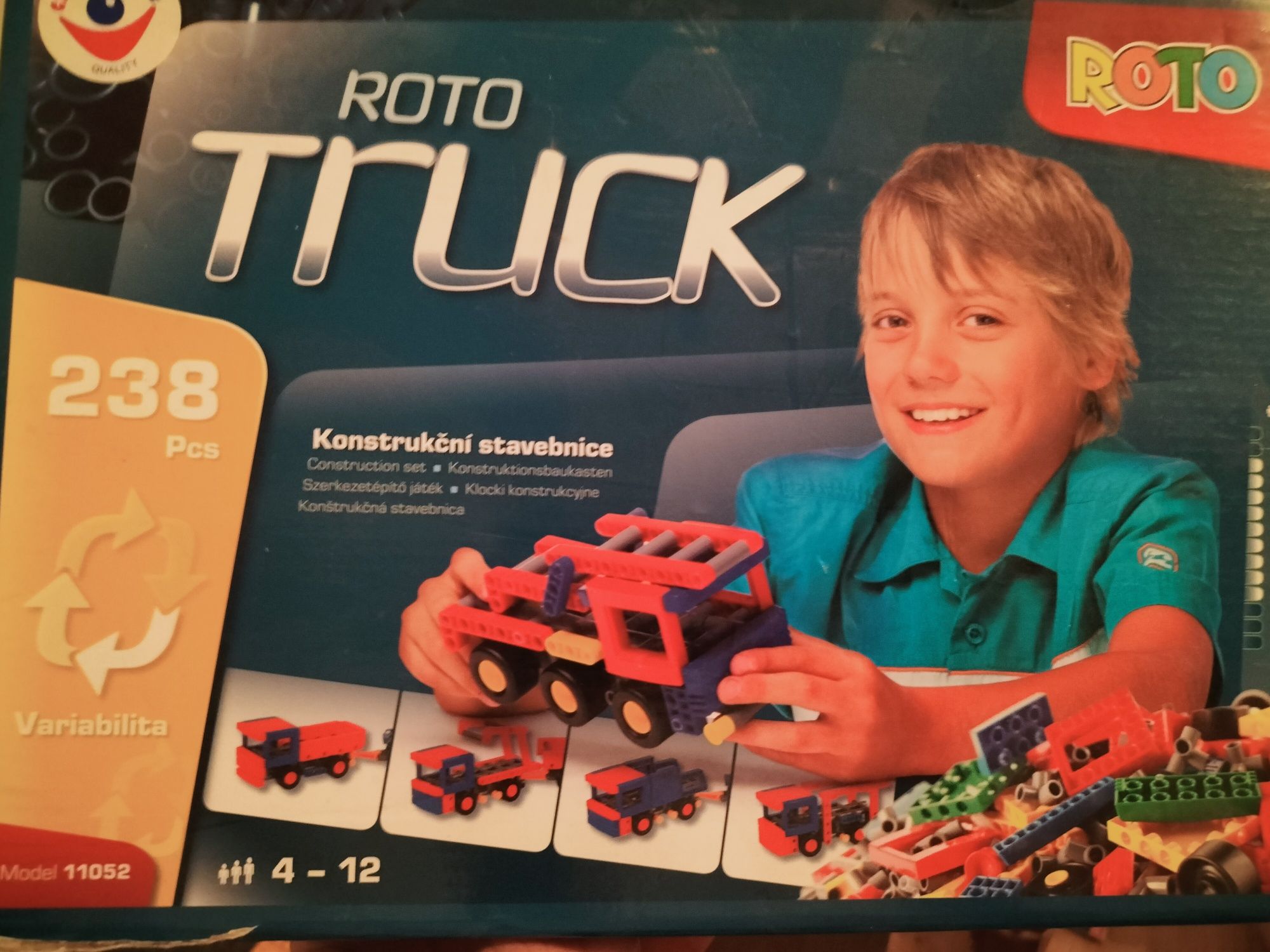 Klocki konstrukcyjne ROTO TRUCK 225 szt. model 11052