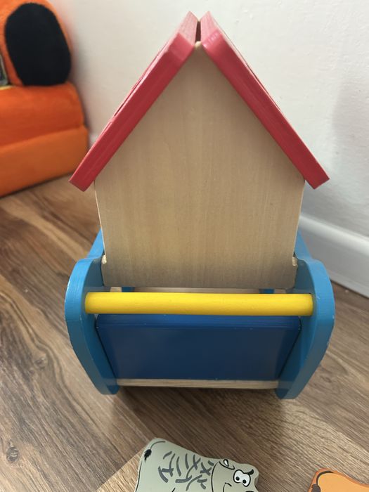 Drewnana Arka Noego Playtive sorter z figurkami zwierzęta Noe