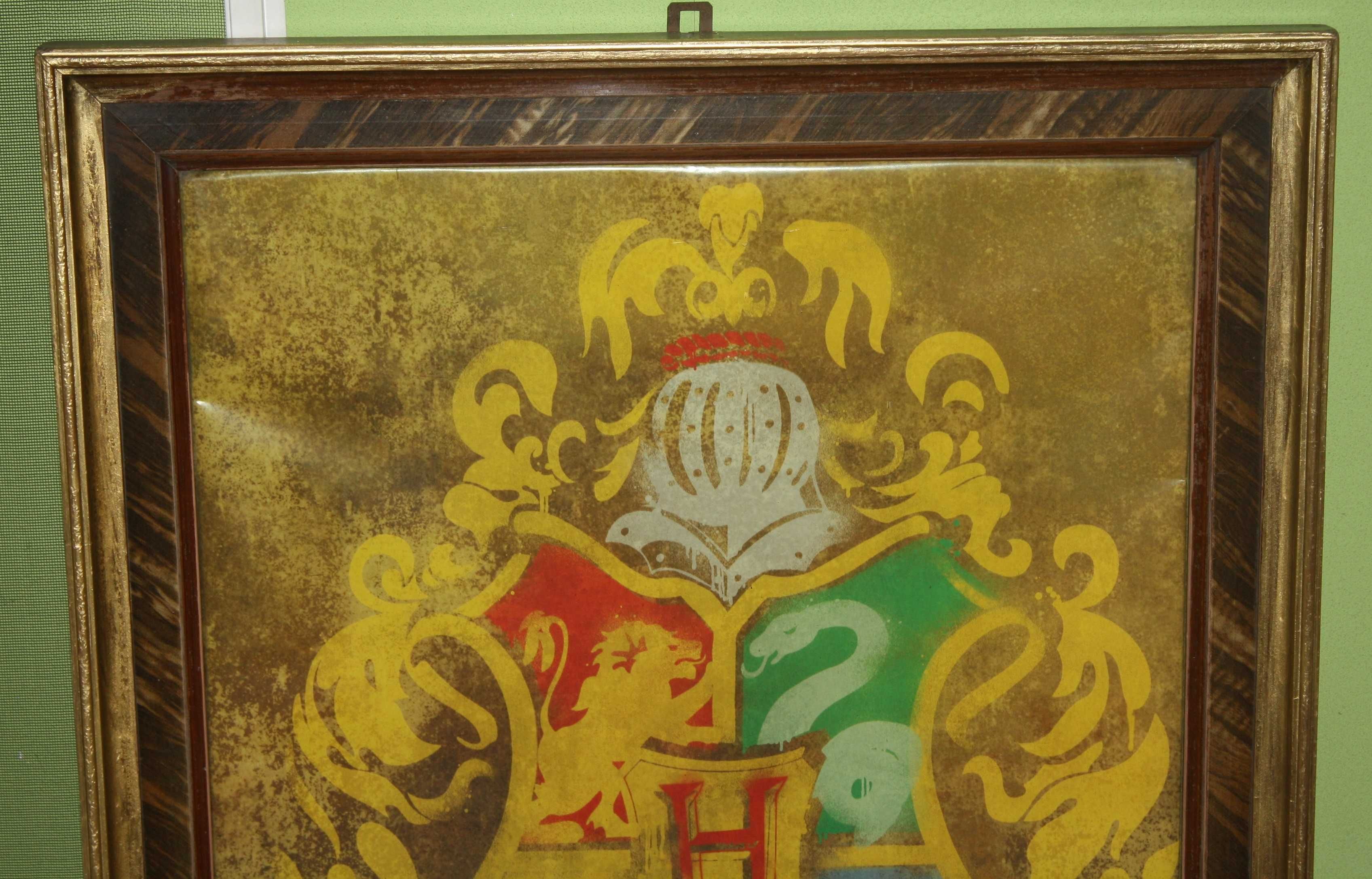 Obraz Plakat Harry Potter w ramie duży Hogwart Domy