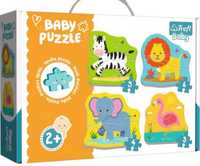 Baby puzzle trefl zwierzątka na safari lew flaming smyk 2+