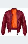 Kurtka meska bomberka Alpha industries rozmiar m s bordowa