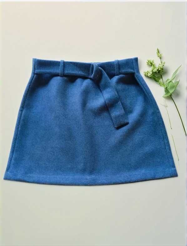 Mięciutka elegancka spódnica z wełną jak nowa wool plus size