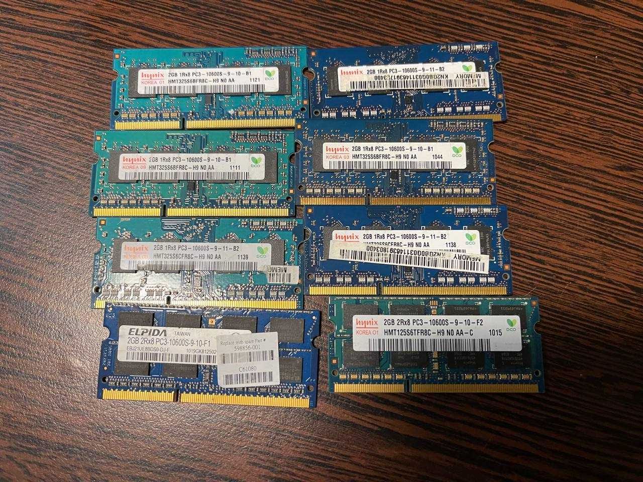 Оперативная  Память для ноутбуков SK hynix 2 GB SODIMM DDR3