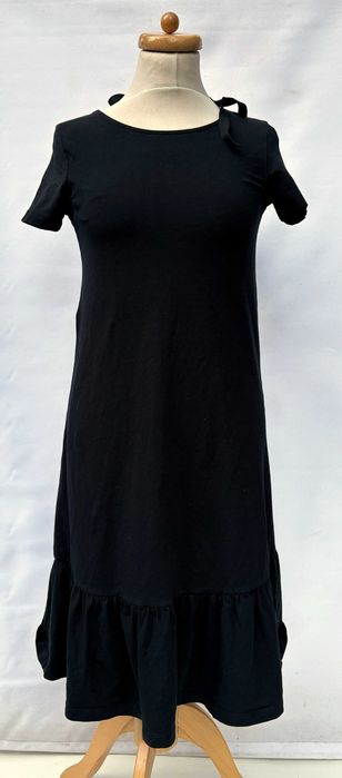 Sukienka Mamalicious S 36 Ciążowa Czarna Falbanka