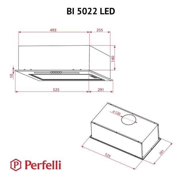 Витяжка Perfelli BI 5022 BL LED