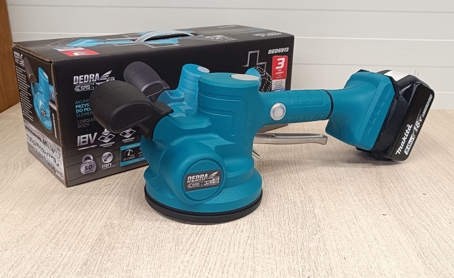 Przyssawka wibrator do płytek Dedra adapter DeWalt Makita Milwaukee