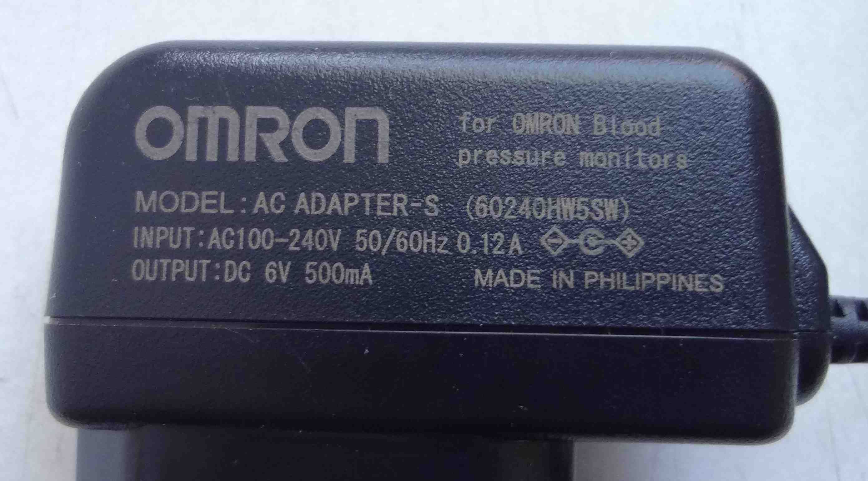 Блок питания Omron 6V 500mA 60240HW5SW, зарядка