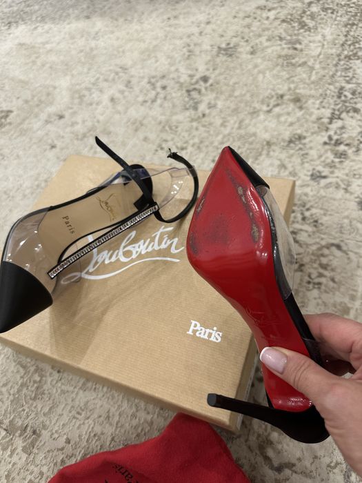 Туфлі, босоніжки, слінгбекі Christian Louboutin Nosy strass 100