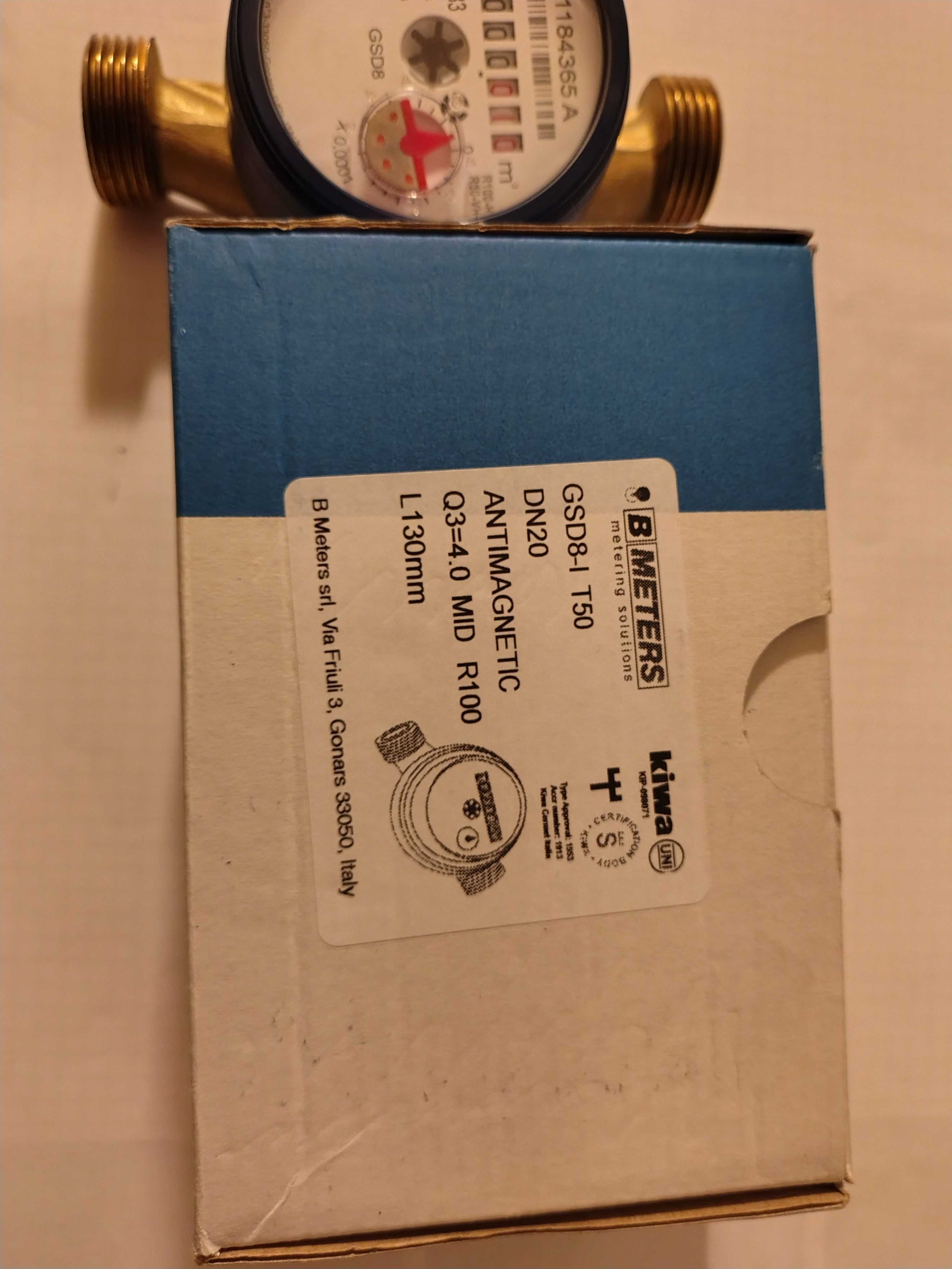 BMETERS Wodomierz do wody zimnej GSD-I  DN20 3/4" NOWY  4m3/h