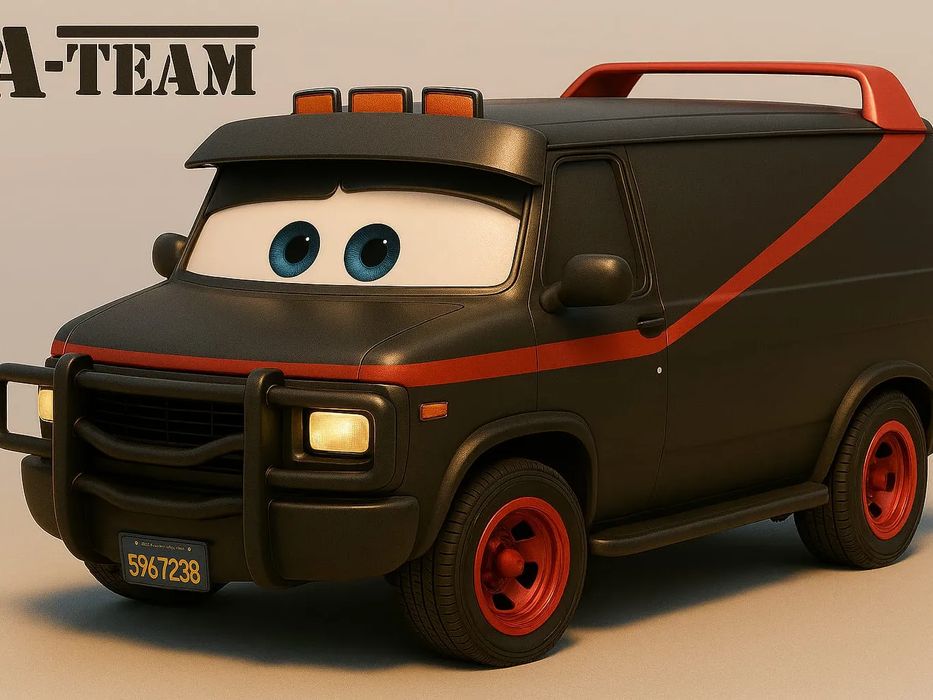 Carro Estilo "The A Team" - Van Icónica