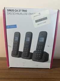 Telefon telefony  zestaw  bezprzewodowy SINUS CA 37 TRIO 3 SŁUCHAWKI