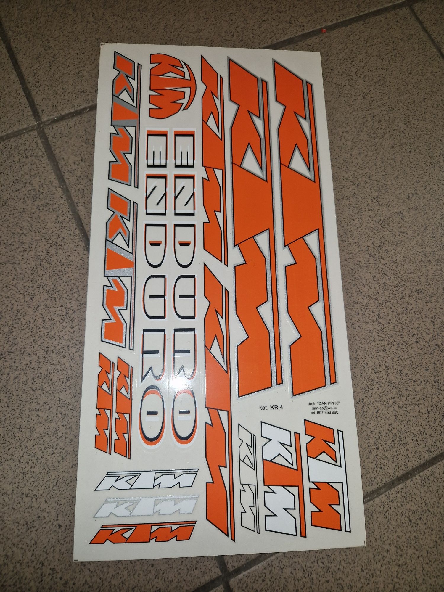 Zestaw kpl naklejek KTM ENDURO