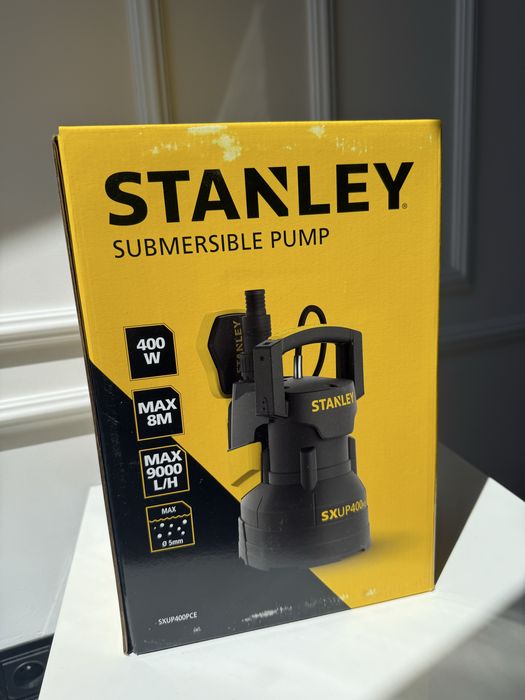 Nowa pompa zanurzeniowa Stanley 400 W – SXUP400PCE (8 szt.)