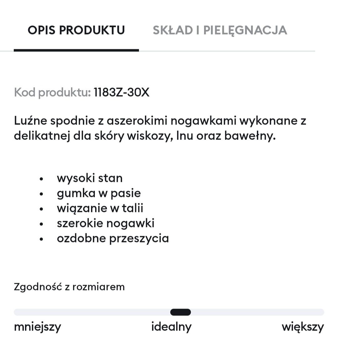 Nowe różowe spodnie wide leg Sinsay xxs/xs