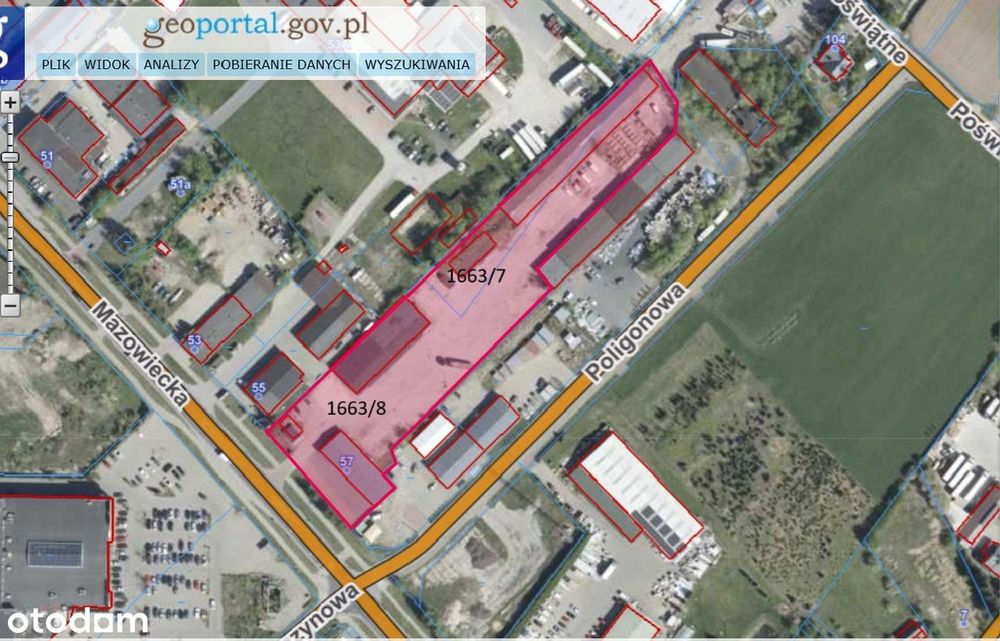 Sprzedam działkę inwestycyjną w Zambrowie przy DK