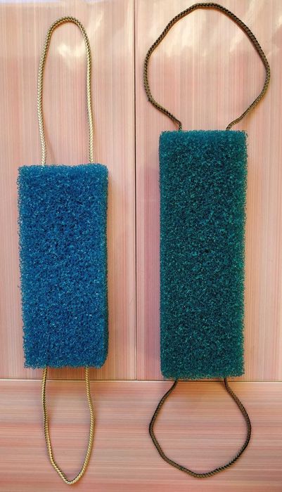 Вулканічна пемза, каучукові та люфові мочалки