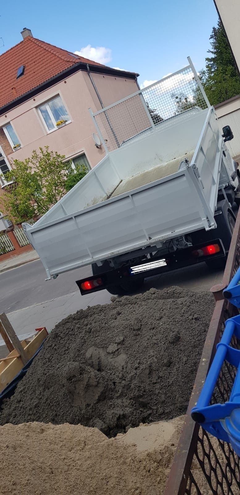 Beton Rmka Mini Wywrotka , półsuchy zaprawa chudziak piasek