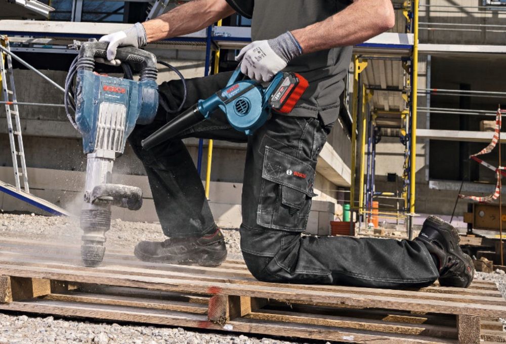 BOSCH Odkurzacz Dmuchawa Akumulatorowa Ogrodowa Mocna + Akcesoria