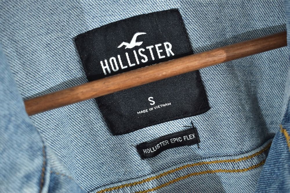 Hollister Epic Flex Jeansowa Kurtka Męska Denim Trucker S