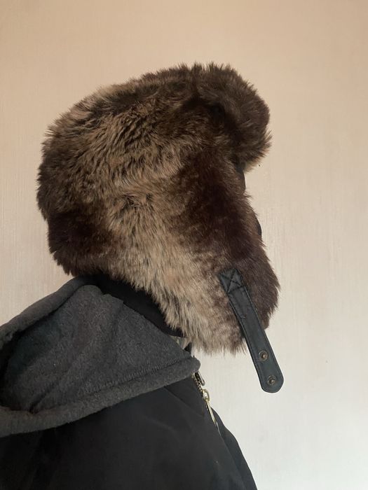 Шапка ушанка меховая y2k opium. Хутряна шапка ютукей гранж