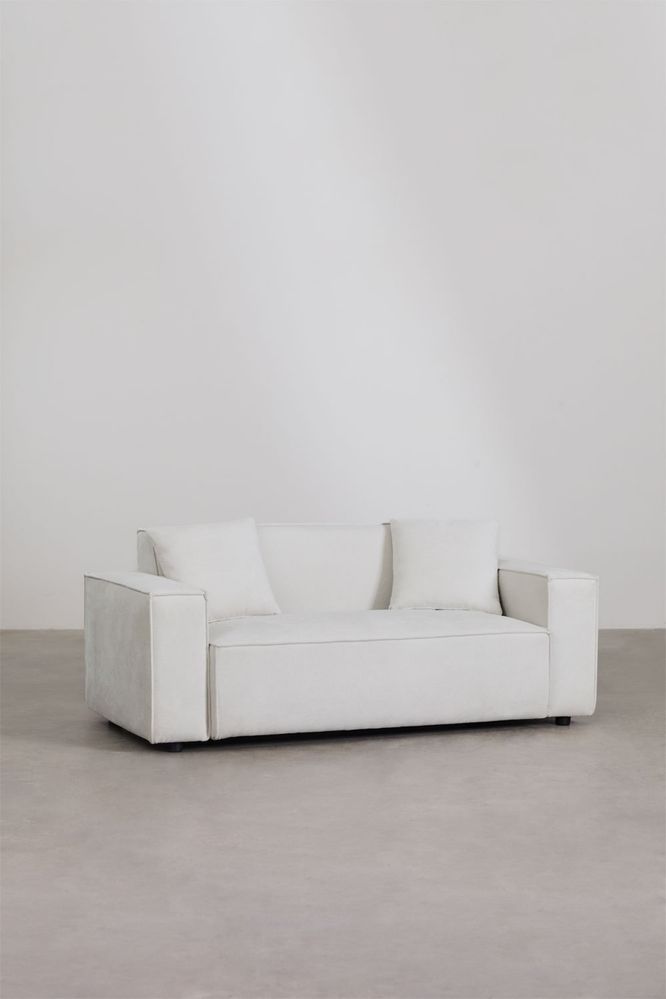 Sofa de dois lugares em tecido basian boucle