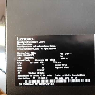 Lenovo Idea Centre 300-20 i5-6400/8GB/GTX750Ti