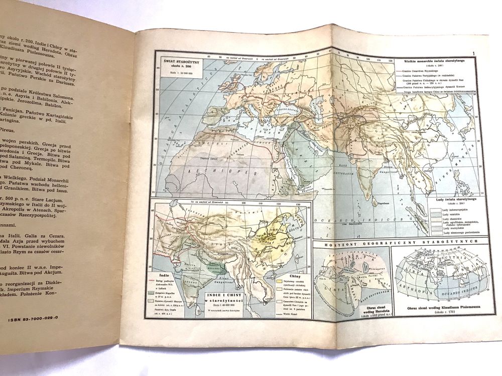 Atlas Historyczny Polski Atlas do Histori Starożytnej - stare atlasy