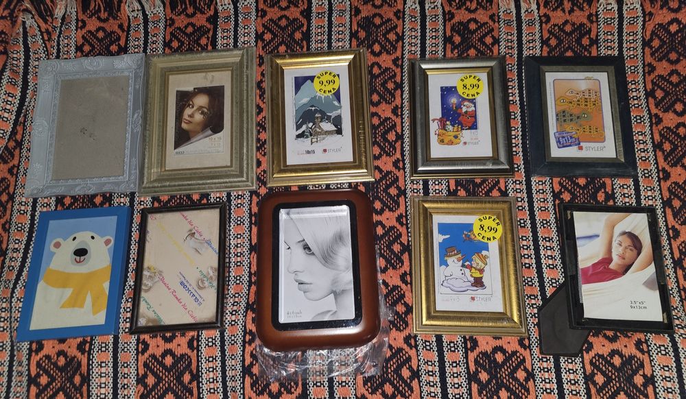 Zestaw ramek na zdjęcia ramki do zdjęć ramki na zdjęciach 9x13 i 10x15