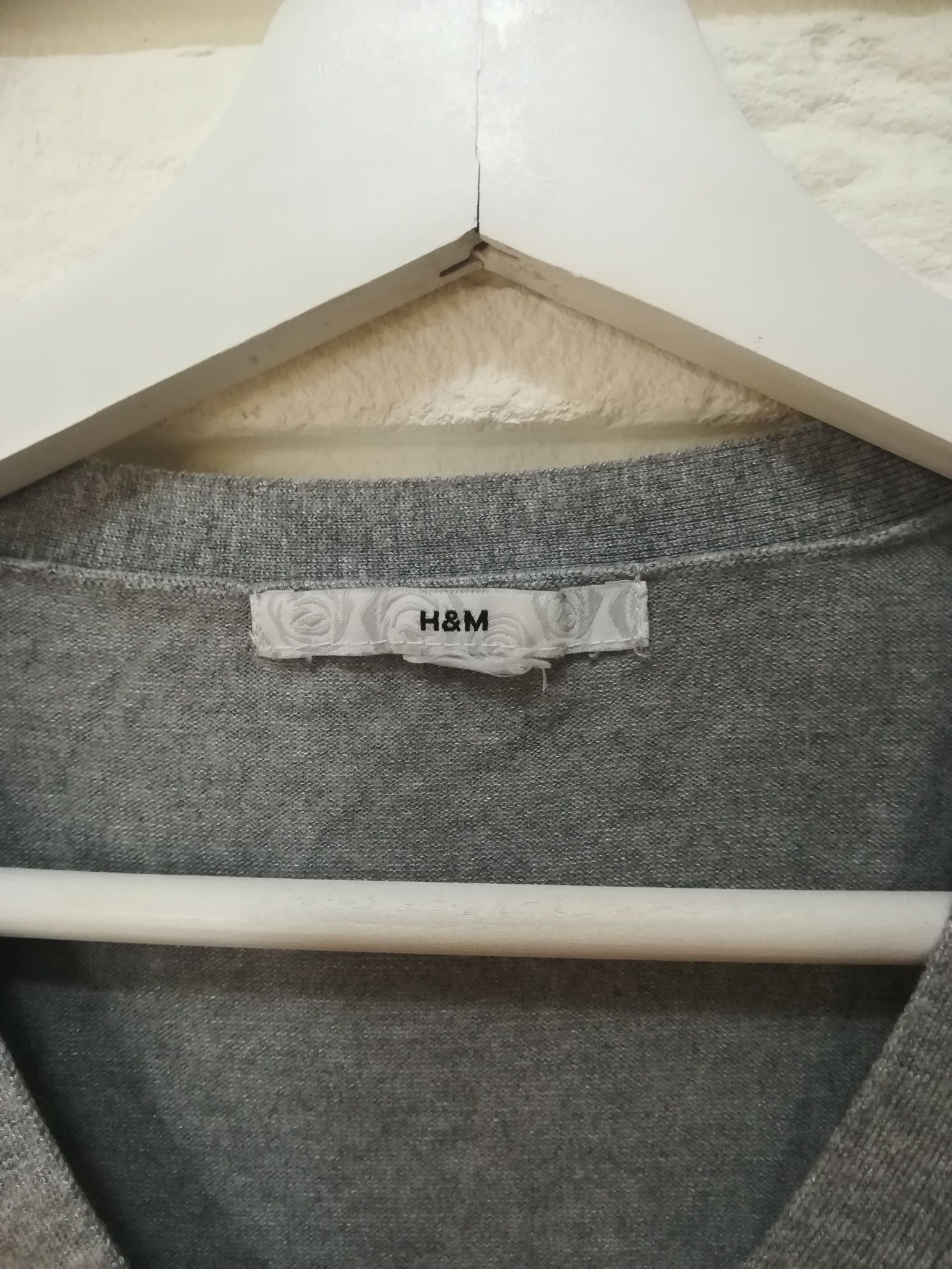 Bluzka, elegancka, krótki rękaw,H&M rozmiar S