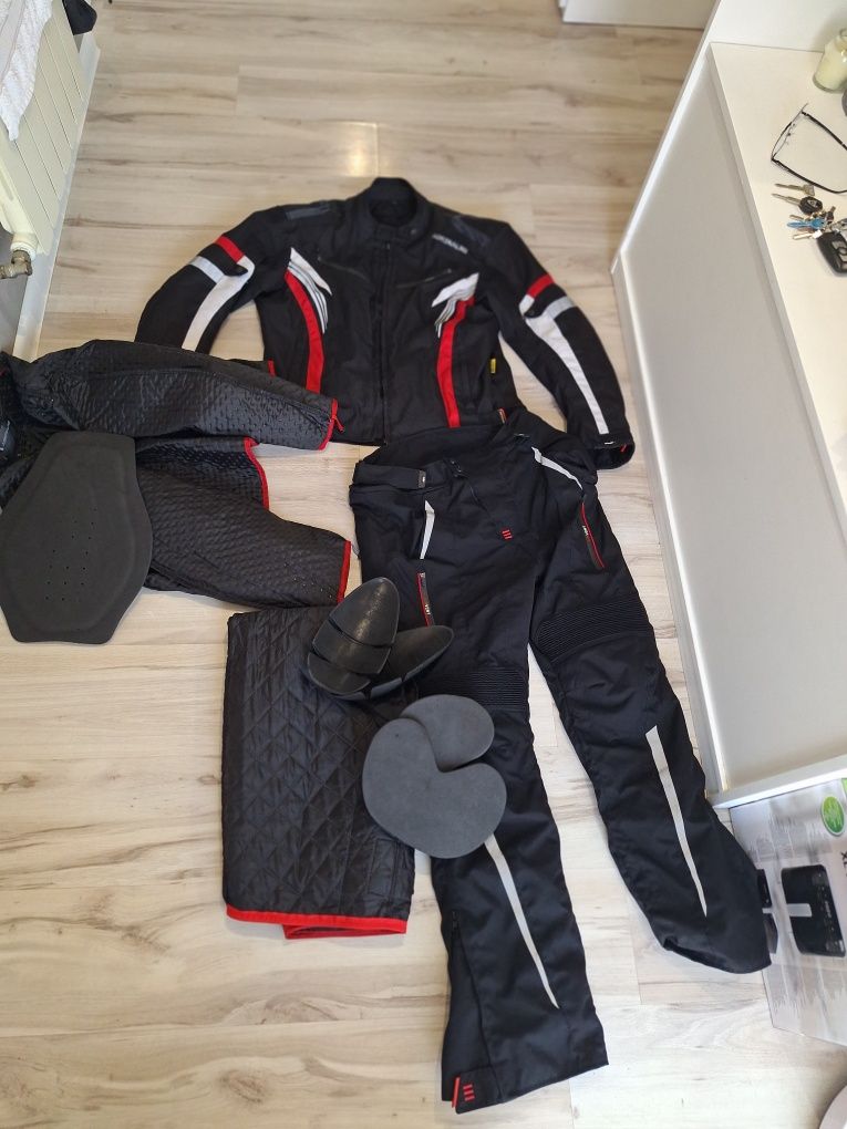ADRENALINE kombinezon zestaw kurtka i spodnie motocyklowe L