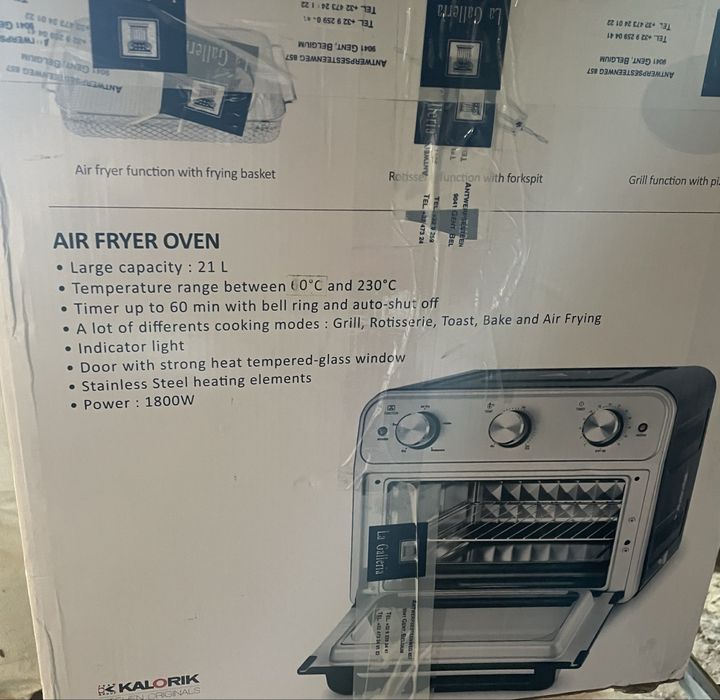 ДУХОВКА  з вбудованою функцією фритюрниці. НОВА !