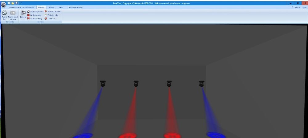 Gotowe Show Scena DMX dla 4 szt LIGHT4ME FOCUS 60 LED PRYZMA AF