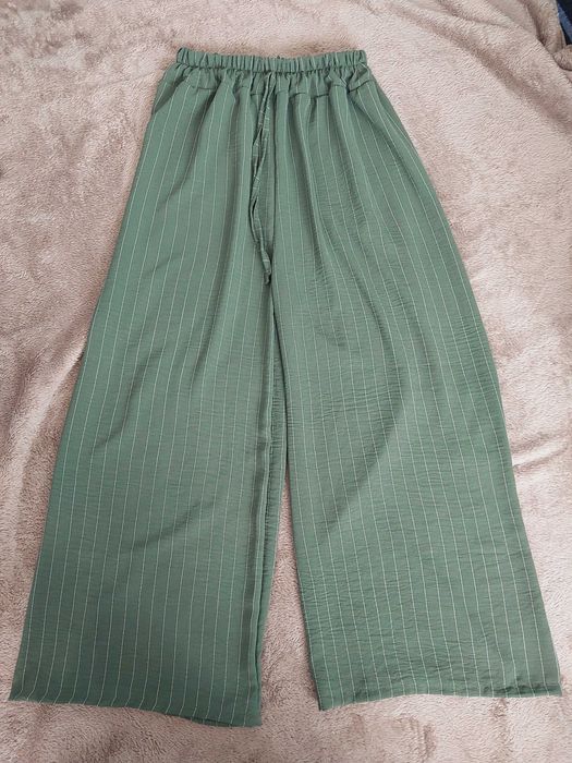 Bardzo wygodne spodnie bardzo wysoki stan szerokie nogawki wide leg