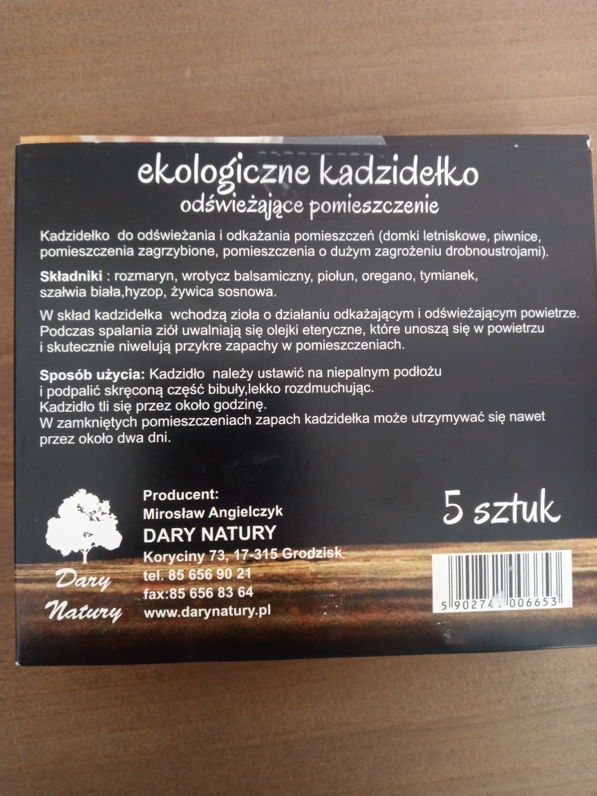 Ekologiczne kadzidełko odświeżające powietrze.